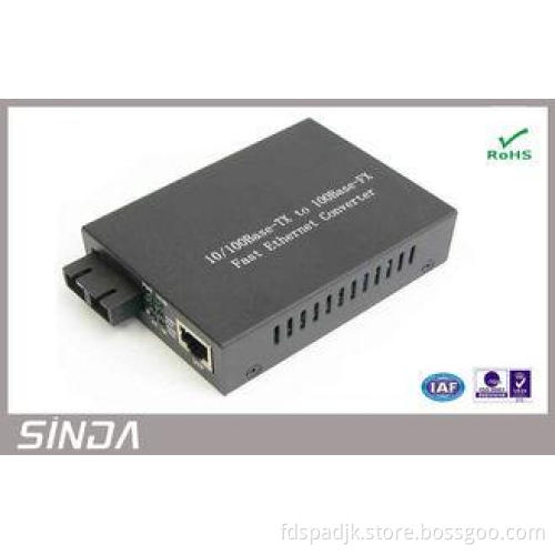 Network RJ45 Fiber Optic Media Converter single mode or mul